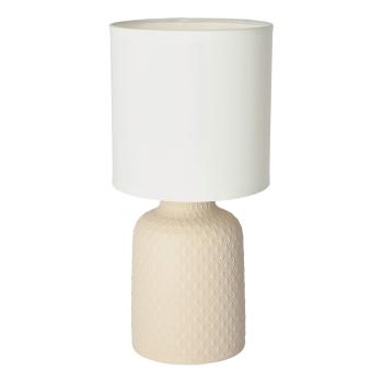 Veioză bej cu abajur textil (înălțime 32 cm) Iner – Candellux Lighting