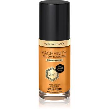 Max Factor Facefinity All Day Flawless machiaj persistent SPF 20 culoare 87 Warm Caramel 30 ml