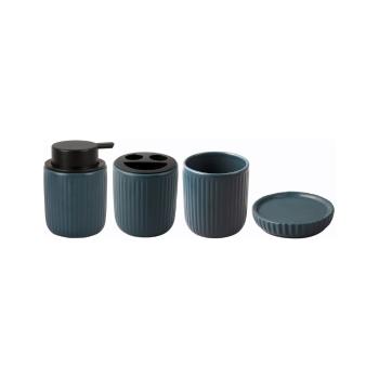 Set de accesorii de baie albastru din ceramică  Neat  – PT LIVING