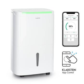 Klarstein DryFy Connect 50, dezumidificator de aer, WiFi, compresie, 45 l / d, 45 - 55 m², alb