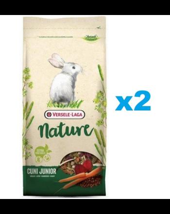 VERSELE-LAGA Cuni Junior Nature hrana iepuri junior, cu legume si ierburi 700 g 1+1 GRATIS