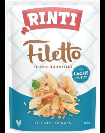 RINTI Filetto in Jelly Chicken&amp;Salmon somon si pui in jeleu pentru caini 100 g