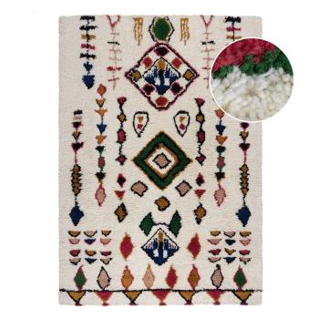 Covor crem țesut manual din lână 160x230 cm Moroccan Fes – Flair Rugs