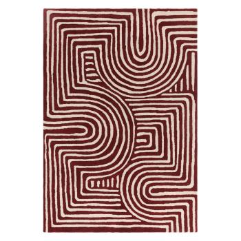 Covor burgundy handmade din lână 120x170 cm Reef – Asiatic Carpets