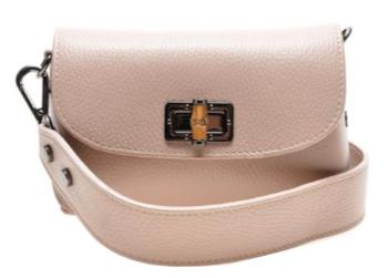 Sofia Cardoni Geantă crossbody din piele pentru femei SC1801 Cipria