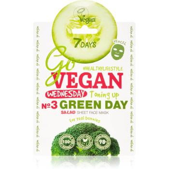 7DAYS GoVEGAN Wednesday GREEN DAY mască textilă nutritivă 25 g