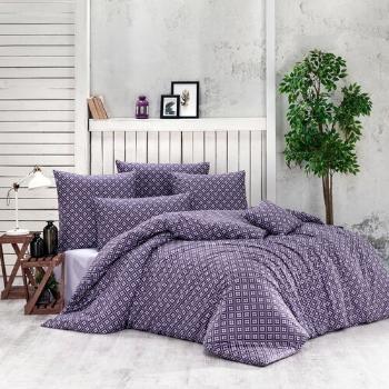 Lenjerie de pat din bumbac Brynjar, violet, 220 x 200 cm, 2 buc. 70 x 90 cm, 220 x 200 cm, 2 buc. 70 x 90 cm