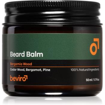 Beviro Beard Balm Bergamia Wood balsam pentru barba pentru bărbați 50 ml