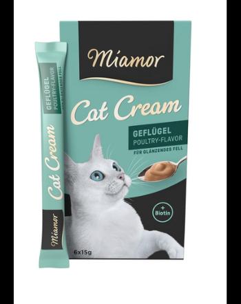 MIAMOR Cat PoultryCream recompensa crema pisici 6x15ml pasare