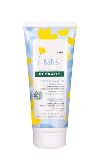 Klorane Crema de duș pentru corp si păr pentru pielea uscată până la foarte uscată (Cleansing Cream) 200 ml