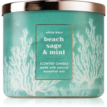 Bath & Body Works Beach Sage & Mint lumânare parfumată 411 g