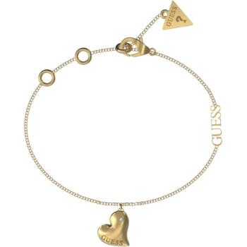 Guess Brățară romantică placată cu aur Fluid Hearts JUBB02308JWYG 14,5 - 18,5 cm - S