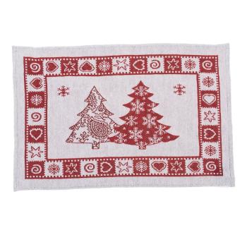 Suport pentru farfurii din material textil 48x33 cm  cu model de Crăciun – Dakls