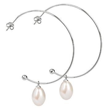 JwL Luxury Pearls Cercei semicercuri din argint 2v1 cu perlă reală JL0296