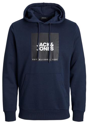 Jack&Jones Hanorac pentru bărbați JJLOCK Regular Fit 12213245 Navy Blazer BIG XL