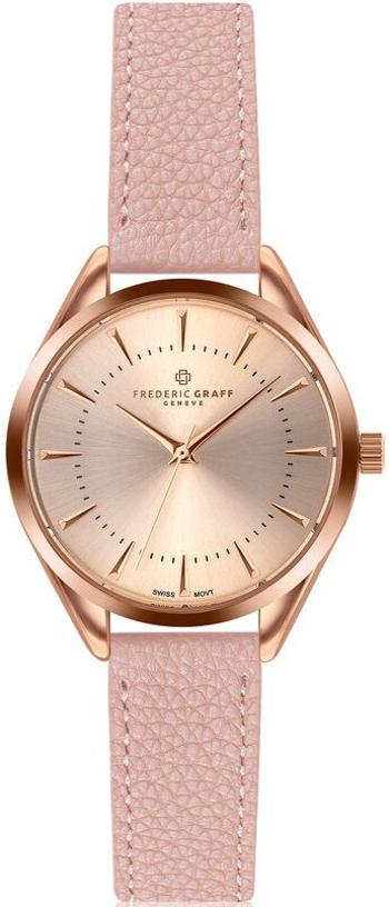 Frederic Graff Kanjut Sar Lychee Pink Leather Strap Watch FCE-B035R