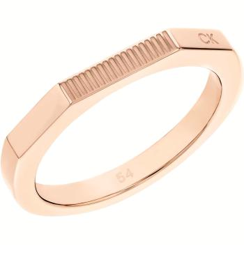 Calvin Klein Inel bronz la modă Faceted 35000189 52 mm