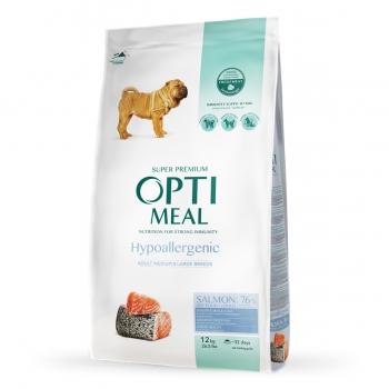 OPTIMEAL Hypoallergenic M, Somon, hrană uscată câini, 12kg