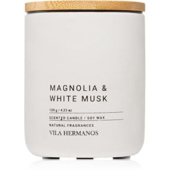 Vila Hermanos Concrete Magnolia & White Musk lumânare parfumată 120x0 g