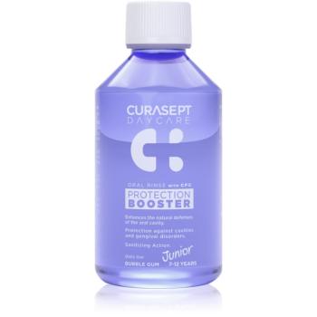 Curasept Daycare Protection Junior Booster apă de gură pentru copii 7-12 years Bubble Gum 250 ml