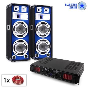 Electronic-Star PA Set Blue Star Series "Bassound Bluetooth" 1000W