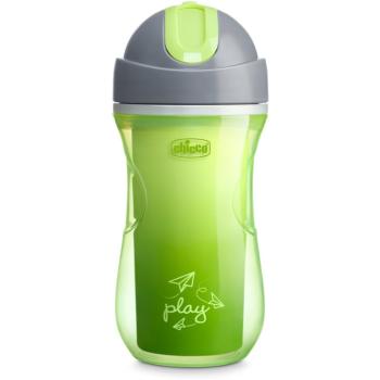 Chicco Sport Cup ceasca cu pai Green 12 m+ 266 ml