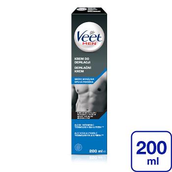 Veet Cremă depilatoare pentru bărbați pentru piele sensibilă Men Silk & Fresh 200 ml