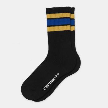 Carhartt WIP Grant Socks I026894 BLACK/COLZA/LAPIS