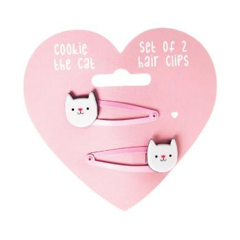 Set 2 agrafe pentru păr Rex London Cookie The Cat