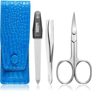 DuKaS Premium Line Solingen Set de călătorii 891 Blue Crocodile (3 pc)