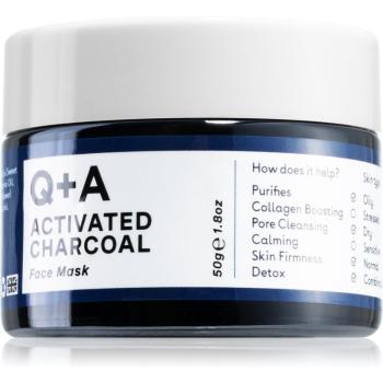Q+A Activated Charcoal masca faciala detoxifianta cu cărbune activ 50 g