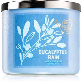 Bath & Body Works Eucalyptus Rain lumânare parfumată  cu uleiuri esentiale 411 g