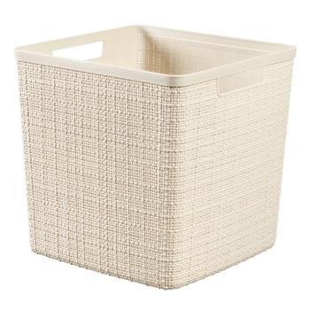 Coș de depozitare Curver Jute, 17 l, galben