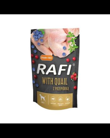 RAFI plic hrana caini 500 g cu prepelita, afine, merisor