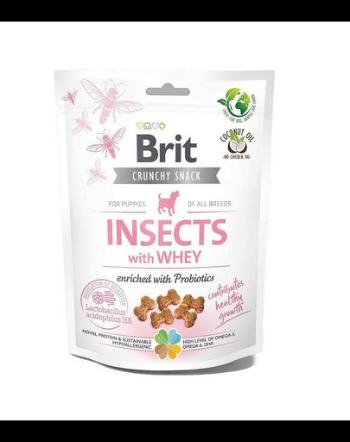 BRIT Care Dog Crunchy Cracker Puppy Insect 200 g recompense pentru caini juniori, cu insecte