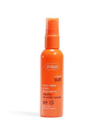 Ziaja Ulei uscat de bronzare în gel SPF 15 Sun (Dry Oil in Gel) 90 ml