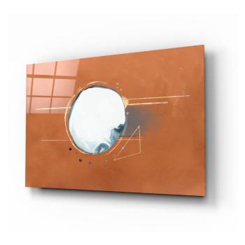 Tablou din sticlă Insigne Abstract Cinnamon, 72 x 46 cm
