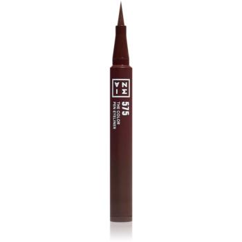 3INA The Color Pen Eyeliner Mini tuș de ochi tip cariocă culoare 575 - Brown 0,6 ml