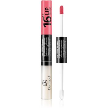 Dermacol 16H Lip Colour ruj si luciu de buze cu persistenta indelungata 2 in 1 culoare 01  4.8 g