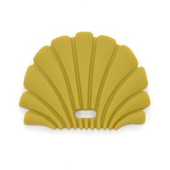 O.B Designs Shell Teether jucărie pentru dentiție Gold 3m+ 1 buc