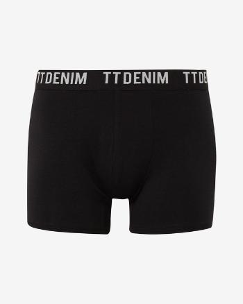 Tom Tailor Denim Boxeri, 3 bucăți Negru