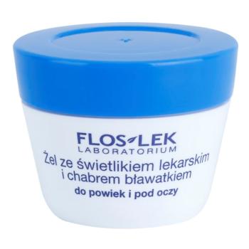 FlosLek Laboratorium Eye Care Gel pentru  jurul ochilor cu un luminator și albastrele 10 g