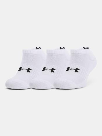 Under Armour Core No Show Set de 3 perechi de șosete Alb