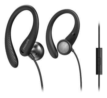 Casti sport auriculare - negru - Mărimea 15 x 9,5 x 2,5 cm