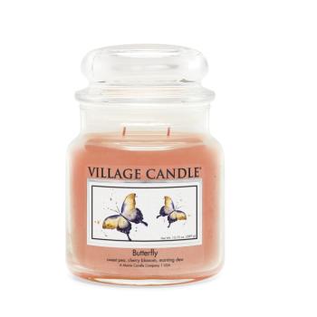 Village Candle Lumânare parfumată în sticlă Fluture (Butterfly) 389 g