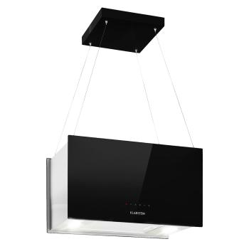 Klarstein Kronleuchter L, hotă tip insulă, 60 cm, evacuare 590 m³/h, LED, touch, negru