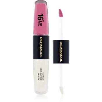 Dermacol 16H Lip Colour ruj rezistent si luciu de buze. culoare 11 Soft Heart 2x4 ml