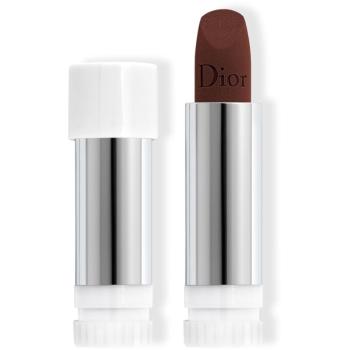 DIOR Rouge Dior The Refill ruj cu persistenta indelungata rezervă culoare 400 Nude Line Velvet 3,5 g