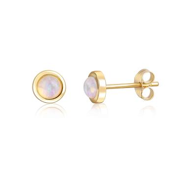 JwL Luxury Pearls Cercei din argint placați cu aur, cu opal JL0615