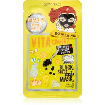 Dewytree Black Mask Vita Caviar mască textilă hidratantă 30 g